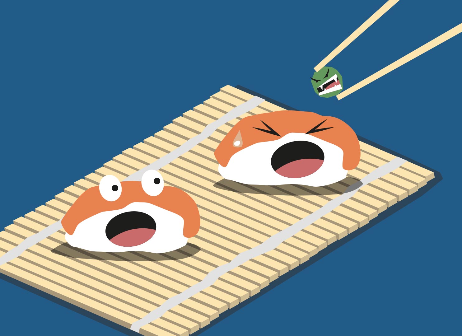 Illustration sushi