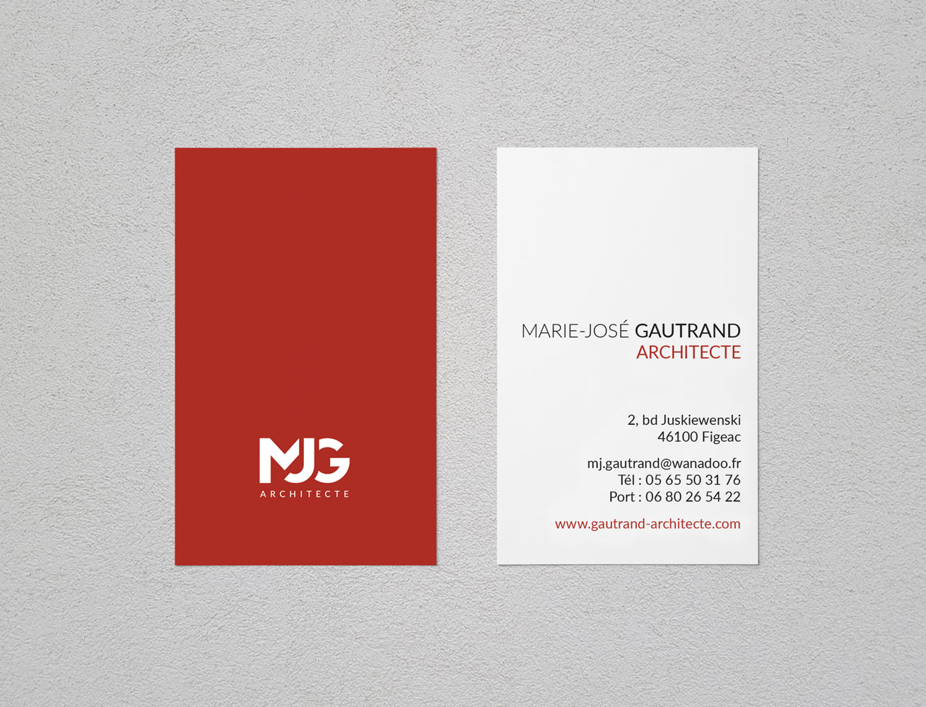 Cartes de visites Marie-José Gautrand